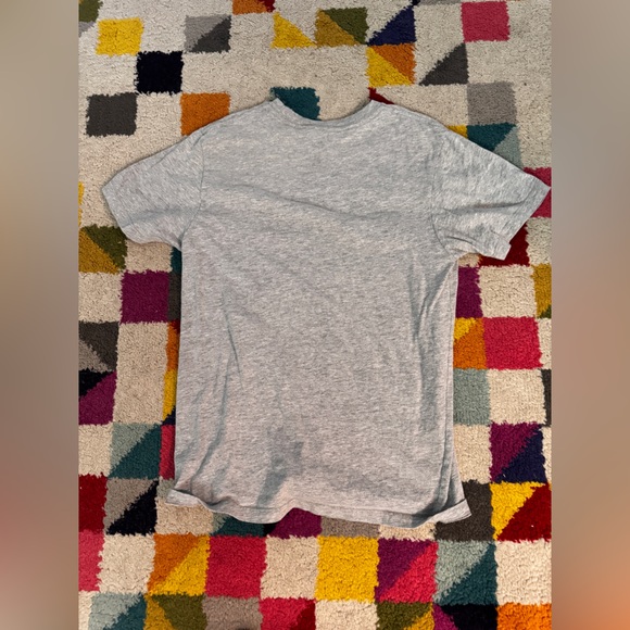 Vans grey and maroon box logo tee size men’s medium - Picture 3 of 3